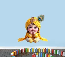 Cute Baby Krishna Wall Sticker for Kids Room Living Room-thumb3