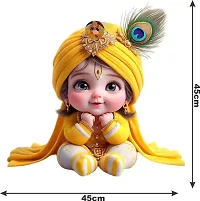 Cute Baby Krishna Wall Sticker for Kids Room Living Room-thumb1