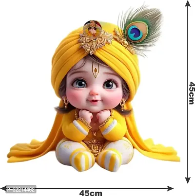 Cute Baby Krishna Wall Sticker for Kids Room Living Room-thumb2