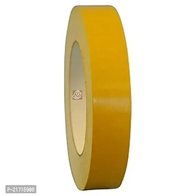 Premium Quality Bapna Double Side Cloth Tape, 24 Mm X 22 Meters With Yellow Release Paper