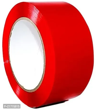 Premium Quality Color High Strength Packing Adhesive Tape 48 Mm Width X 130 Meter Length (Pack Of 1) (Red)