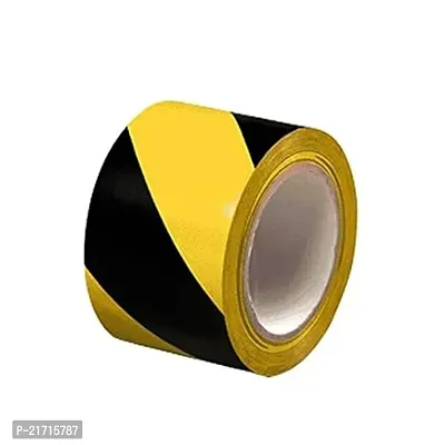 Premium Quality Bapna Zebra Floor Marking Tape (Yellow And Black, 72 Mm X25 M)