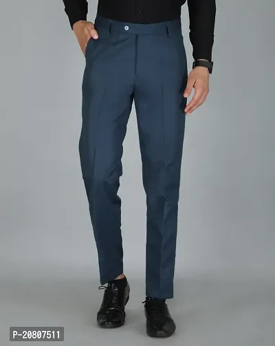 JEENAY Classic Men's Formal Pants/Formal Slim Fit Trousers | Formal Office Pants |Morpitch-thumb0