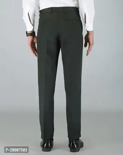 JEENAY Classic Men's Formal Pants/Formal Slim Fit Trousers | Formal Office Pants Bt Green-thumb3
