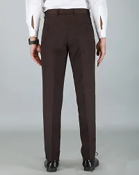 JEENAY Classic Men's Formal Pants/Formal Slim Fit Trousers | Formal Office Pants |Coffy-thumb2