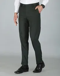 JEENAY Classic Men's Formal Pants/Formal Slim Fit Trousers | Formal Office Pants Bt Green-thumb1