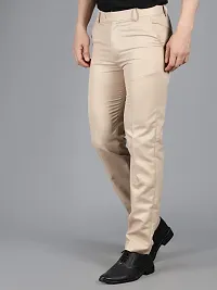 Men's Formal Trousers for Men (Beige  )-thumb2