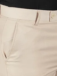 Men's Formal Trousers for Men (Beige  )-thumb1
