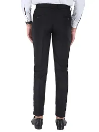 Polyester Mid Rise Formal Trousers For Men Pack of 2-thumb2