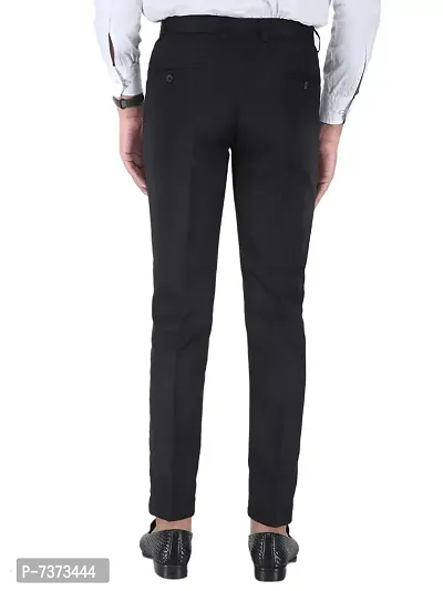 Polyester Mid Rise Formal Trousers For Men Pack of 2-thumb3