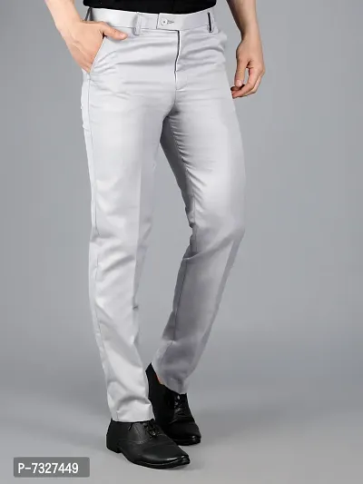 Men's Formal Trousers for Men (Grey  )-thumb0