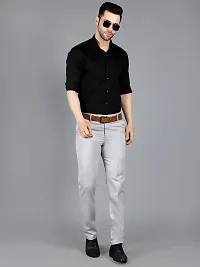 Men's Formal Trousers for Men (Grey  )-thumb3