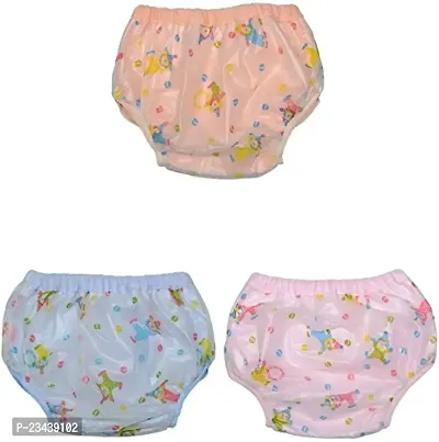 Kids Baby Protector Nappy/Potty Training Pants Printed, Inner Padded Cloth for Good abs  Outer Plastic to Prevent Leakage, Reusable/Washable Nappies (Pack of 3pc, Joker print)(Medium - Size)-thumb0