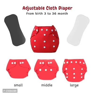 Cloth Diaper for 1 to 2 Year Baby | Reusable Diaper for New Born Baby | Waterproof Diaper (1 Diaper with 1 Inserts Pad)-thumb4