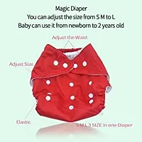 Cloth Diaper for 1 to 2 Year Baby | Reusable Diaper for New Born Baby | Waterproof Diaper (1 Diaper with 1 Inserts Pad) Random-Color-thumb4