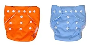 Cloth Diaper for 1 to 2 Year Baby | Reusable Diaper for New Born Baby | Waterproof Diaper (1 Diaper with 1 Inserts Pad) Random-Color-thumb3