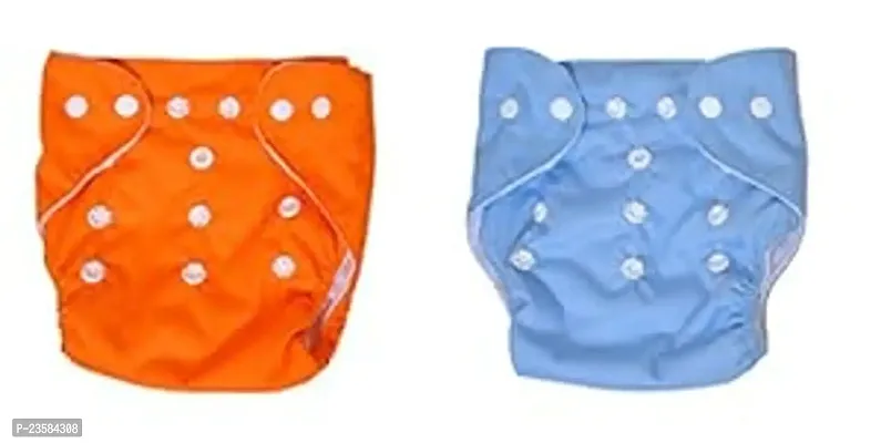Cloth Diaper for 1 to 2 Year Baby | Reusable Diaper for New Born Baby | Waterproof Diaper (1 Diaper with 1 Inserts Pad) Random-Color-thumb4