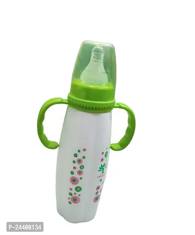 Feeding Bottle/Feeder with Premium Silicon Sleeves/Warmer Cover  Ultrasoft Flow Control Nipple ( 270ml