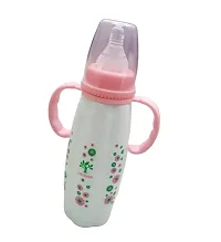 Feeding Bottle/Feeder with Premium Silicon Sleeves/Warmer Cover  Ultrasoft Flow Control Nipple ( 270ml-thumb1