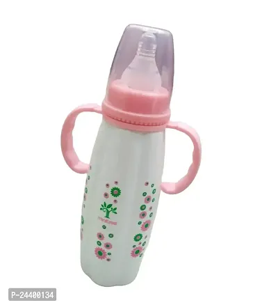 Feeding Bottle/Feeder with Premium Silicon Sleeves/Warmer Cover  Ultrasoft Flow Control Nipple ( 270ml-thumb2