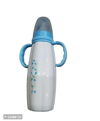 Feeding Bottle/Feeder with Premium Silicon Sleeves/Warmer Cover  Ultrasoft Flow Control Nipple ( 270ml-thumb3