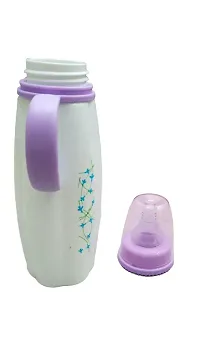 Feeding Bottle/Feeder with Premium Silicon Sleeves/Warmer Cover  Ultrasoft Flow Control Nipple ( 270ml-thumb4