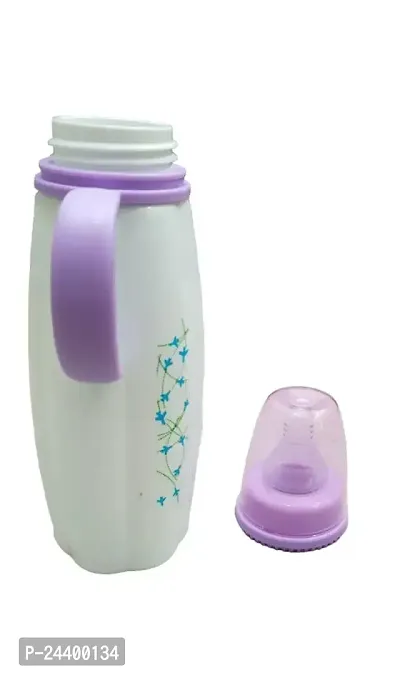 Feeding Bottle/Feeder with Premium Silicon Sleeves/Warmer Cover  Ultrasoft Flow Control Nipple ( 270ml-thumb5