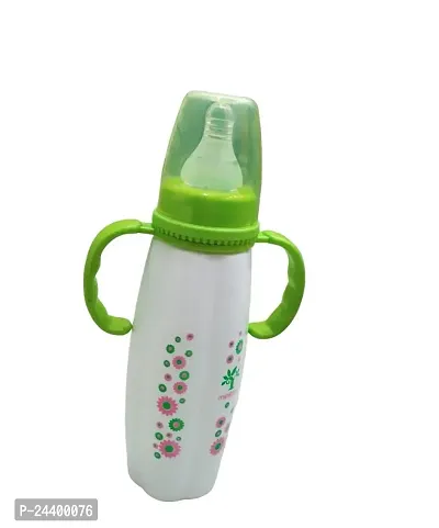 Feeding Bottle/Feeder with Premium Silicon Sleeves/Warmer Cover  Ultrasoft Flow Control Nipple ( 270ml-thumb3