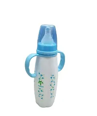 Feeding Bottle/Feeder with Premium Silicon Sleeves/Warmer Cover  Ultrasoft Flow Control Nipple ( 270ml-thumb1