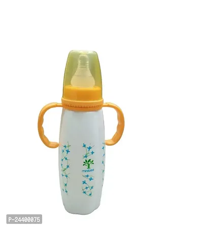 Feeding Bottle/Feeder with Premium Silicon Sleeves/Warmer Cover  Ultrasoft Flow Control Nipple ( 270ml-thumb5