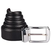 Imperior Black/Brown Reversible Turning Buckle PU Leather Belt For Men(Free Size)-thumb2