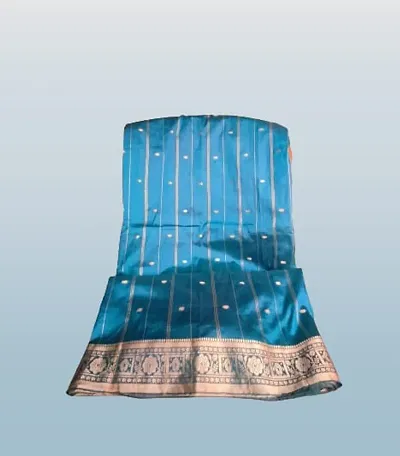 New In Art Silk Saree with Blouse piece 