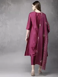 Attractive Viscose Rayon Printed Kurta Bottom and Dupatta Set for Women-thumb3