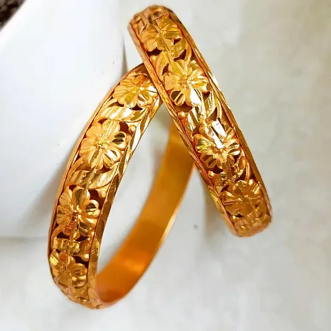 Trendy Designer Gold Plated Bangles