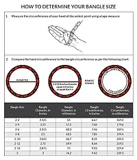 Beautiful 1Gram Gold plated Bangle Set for Women  Girls ndash; Set of 2-thumb3