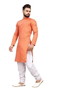 WeLook Mens Only Kurta for Wedding Party Jacquard (M, Copper)-thumb1