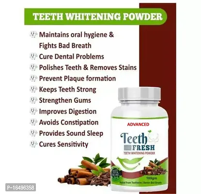 Teeth Powder For Teeth Whitening Powder 100gm Pack of 1-thumb0