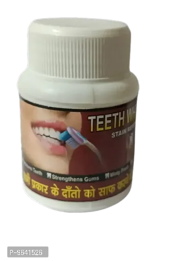 TEETH WHITENING POWDER 100% BEST RESULT IN 7 DAS.