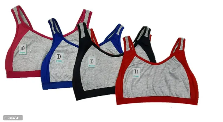 Buy DEENAGER SPORTS BRA FOR GIRLS (10 YEARS TO 12 YEARS) PACK OF 4 Online  In India At Discounted Prices