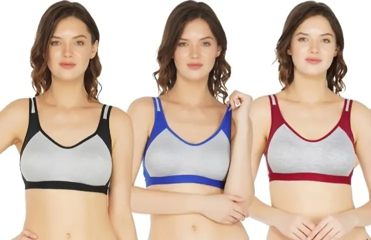 Solid Non Padded Sports Bras