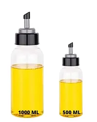 DREEMVIZION CREATION | Olive Oil Dispenser Bottles,Oil and Vinegar BPA-Free Food Grade Unbreakable Plastic Cooking Oil Cruet for Kitchen (500 ML, 2)-thumb4