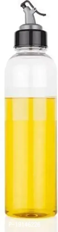 DREEMVIZION CREATION | Leak Proof Crystal Clear Transparent Unbreakable Plastic Oil Dispenser 1000 ml Bottle for Olive Oil, Vinegar, Cruet Soy Sauce