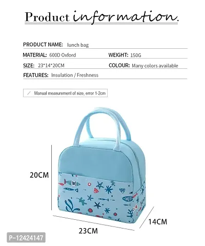 GOMAJO Lunch Bag Insulated Adult Lunch Box Insulated Lunch Bags for Women Men Lunch Cooler Tote Bag for Work School Picnic (Design-7)-thumb2