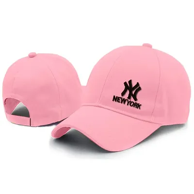 Buy Caps, Pink Ny Cap, Cotton Black Cap, Fashion Cap, designer Cap, Cap  For Men Women, Cap For Girls Women, Adjustable Cap, Baseball Cap