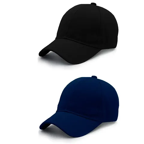 Combo Pack of 2 Pcs Baseball Sport Caps for Men and Women with Adjustable Strap 1 Pcs