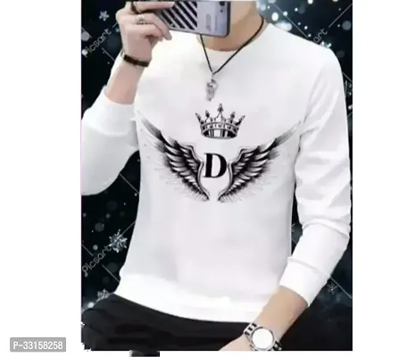 Fabulous Polyester Printed Round Neck Tees For Men-thumb0