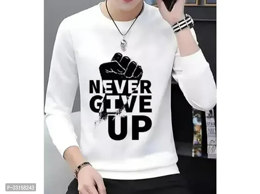 Fabulous Polyester Printed Round Neck Tees For Men-thumb0