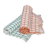 VEL TEXTILE Cotton Bath Towels 200 gsm Multicolor (75 x 150 cm) Set of 2 Pieces-thumb1