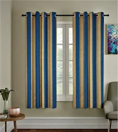 Yaweh Window Cotton Curtains (mayil kan) Eyelet Pack of 2