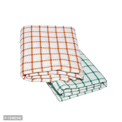 VEL TEXTILE Cotton Bath Towels 200 gsm Multicolor (75 x 150 cm) Set of 2 Pieces-thumb0